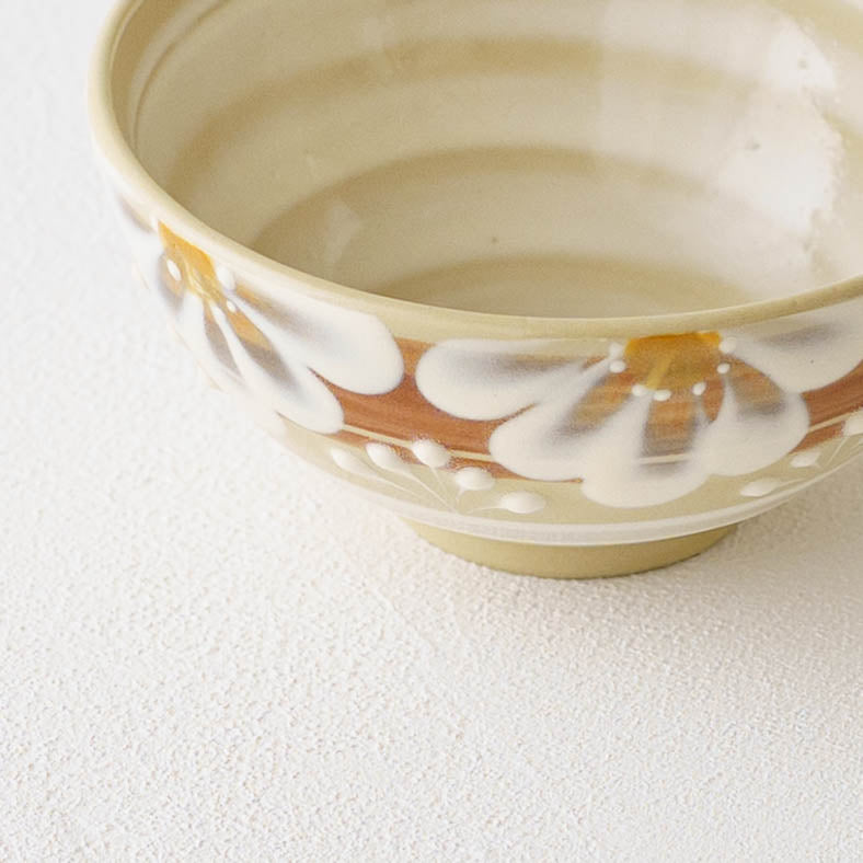 指描更紗　茶　飯碗｜アダチノポタリ