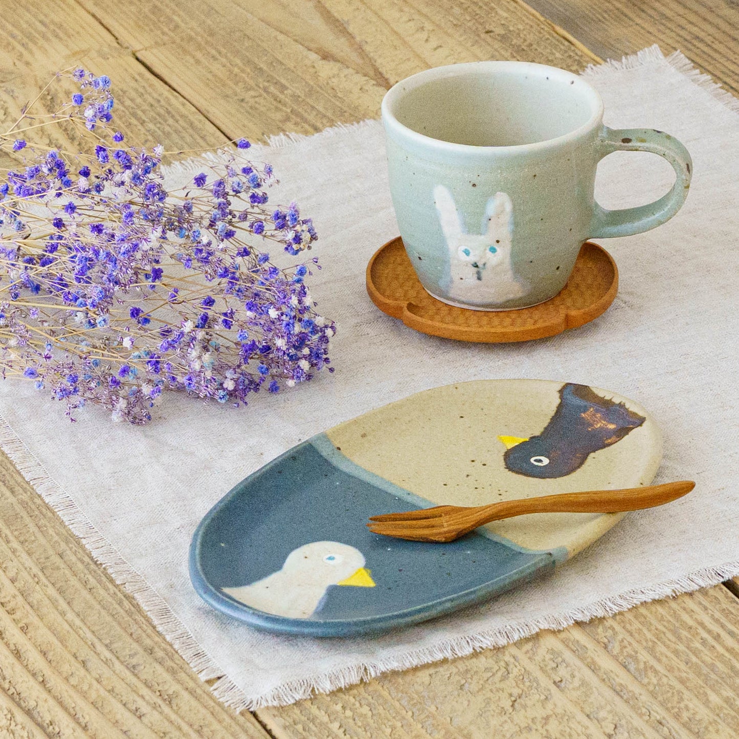 Mug rabbit Blue | Harada Haruko