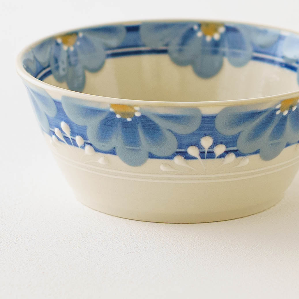 指描更紗　藍　スープどんぶり｜アダチノポタリ