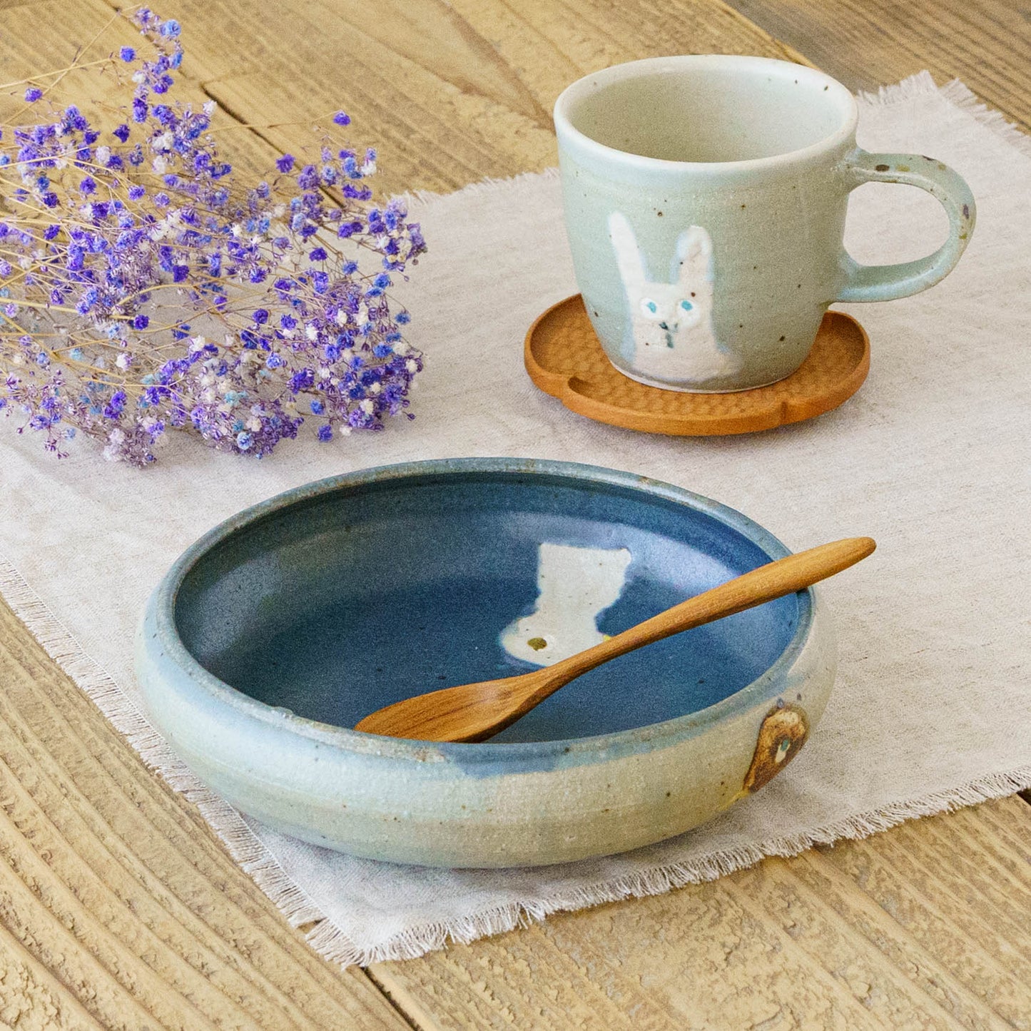 Mug rabbit Blue | Harada Haruko