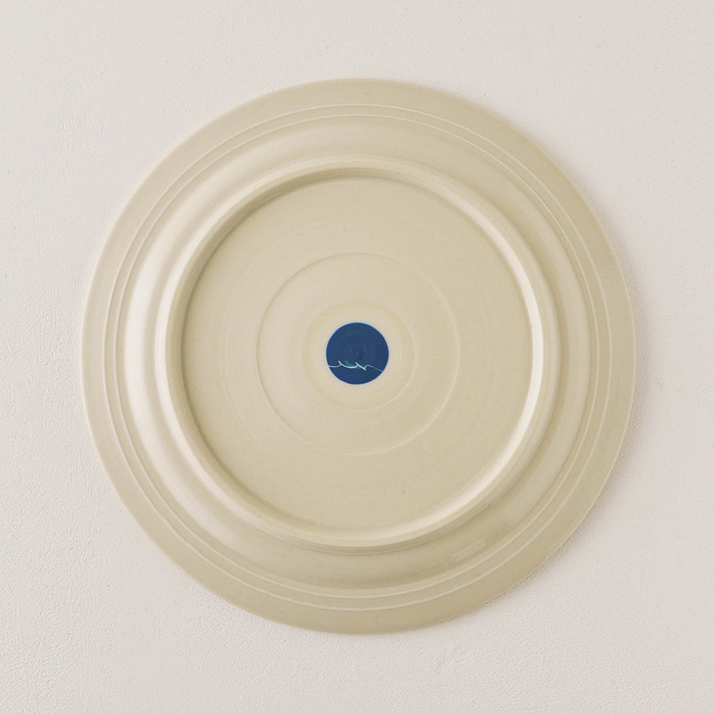 指描更紗　藍　23cmプレート｜アダチノポタリ