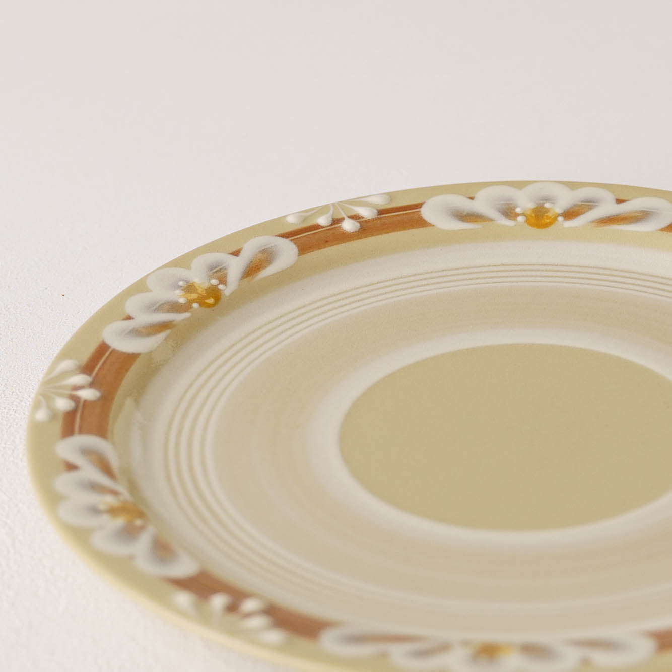 陶芸作家 アダチノポタリ 指描更紗 茶 23cmプレート｜和食器通販 四季