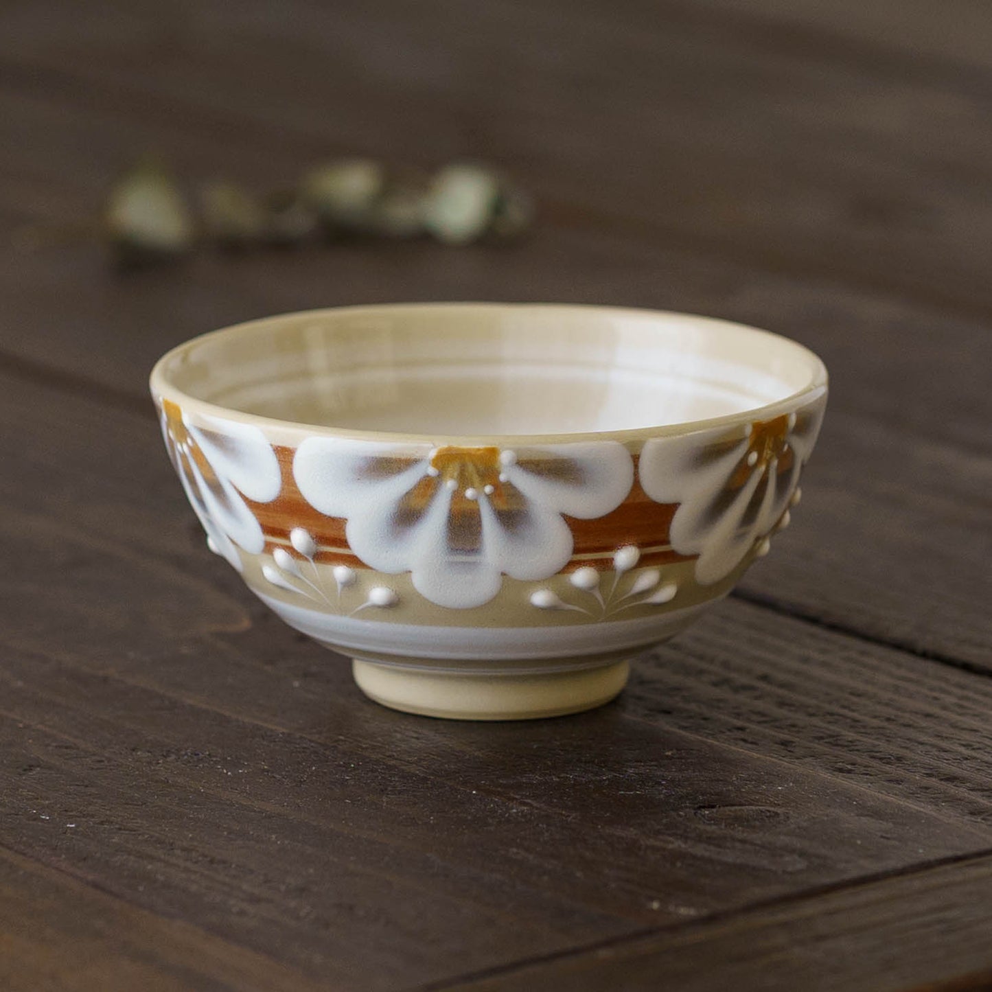 指描更紗　茶　飯碗｜アダチノポタリ