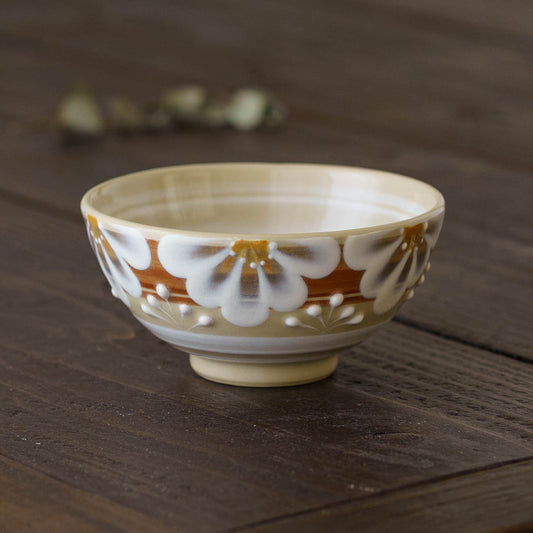 指描更紗　茶　飯碗｜アダチノポタリ