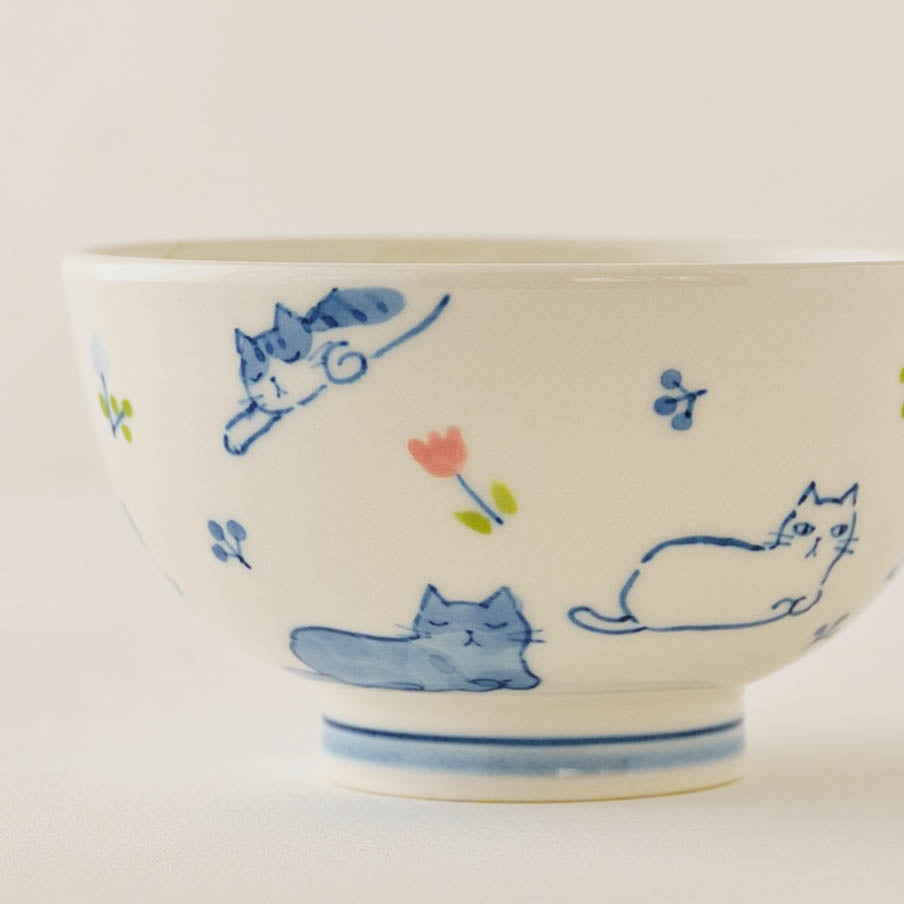 陶芸作家 喜多代京子 お茶碗 猫たち｜作家もののうつわ通販 四季折折
