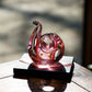 Snake S Red (with black base) | Gokurakuji Glass Studio