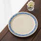 指描更紗　藍　23cmプレート｜アダチノポタリ