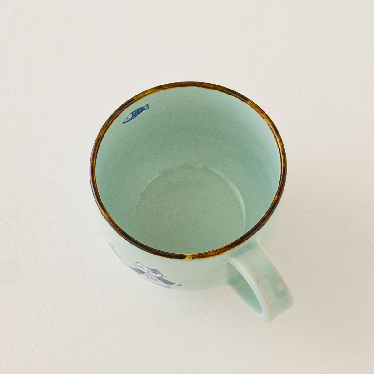 マグカップ　水色　ねこーず｜喜多代京子