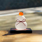 Glass kagami mochi small (with black stand)｜Gokurakuji glass studio