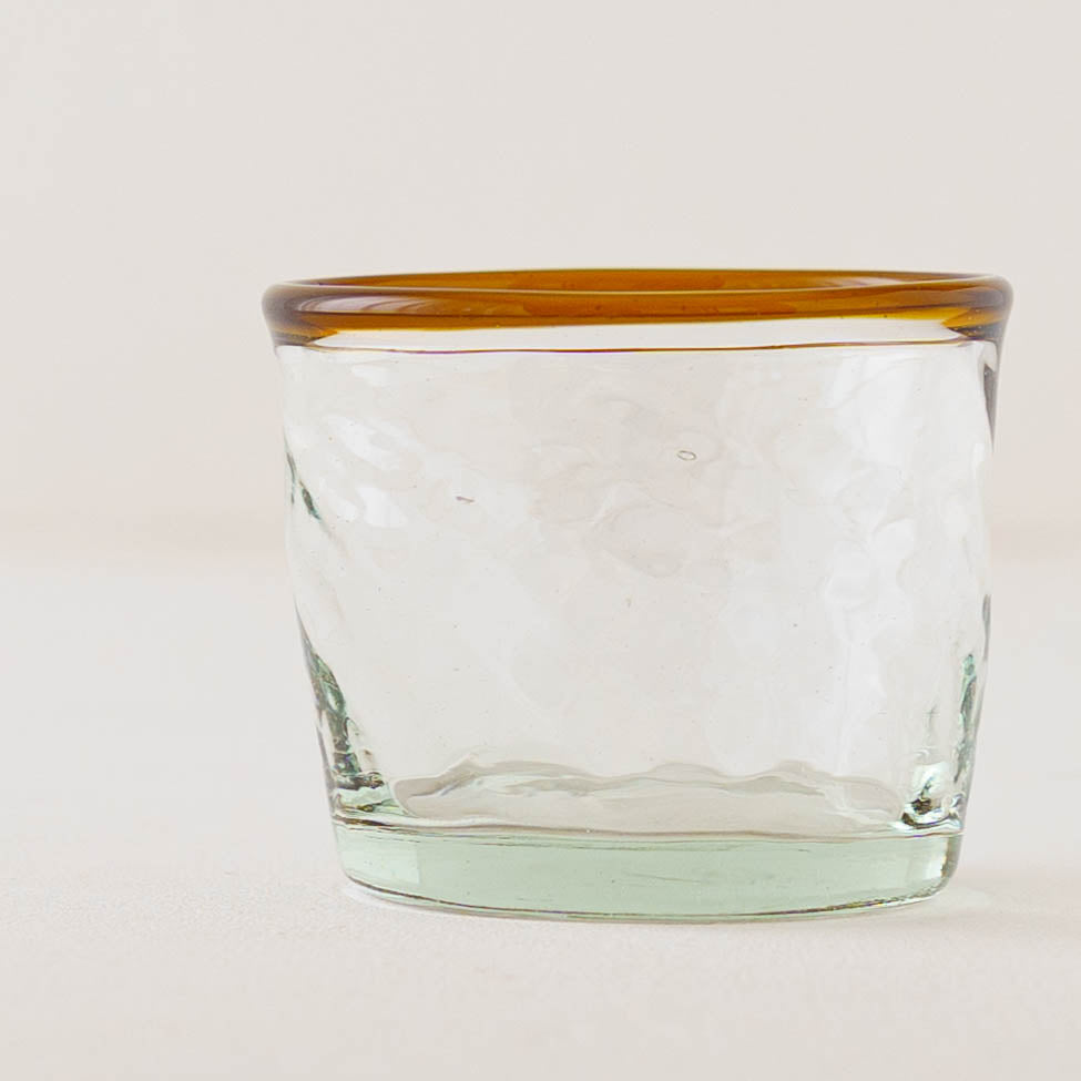 口巻きチマルーグラス　白 x 茶｜ニジノハ　平岩愛子