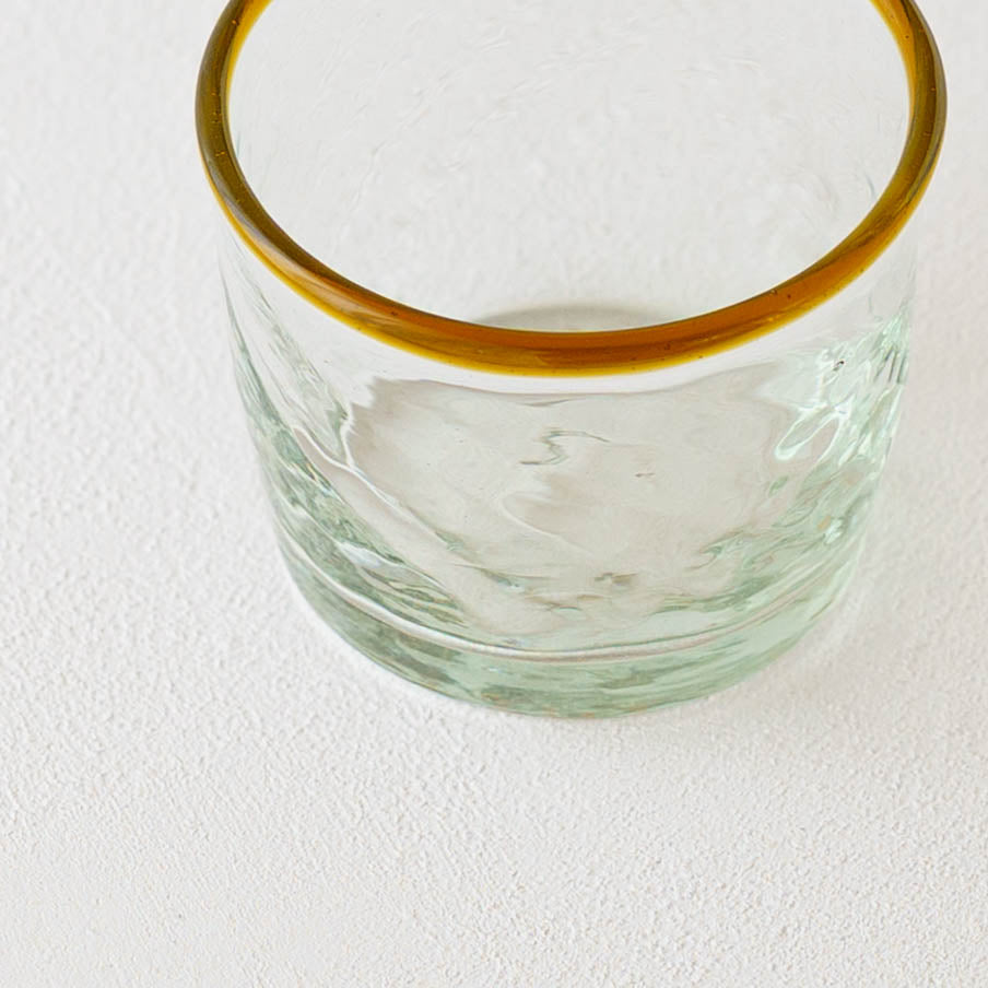 口巻きチマルーグラス　白 x 茶｜ニジノハ　平岩愛子