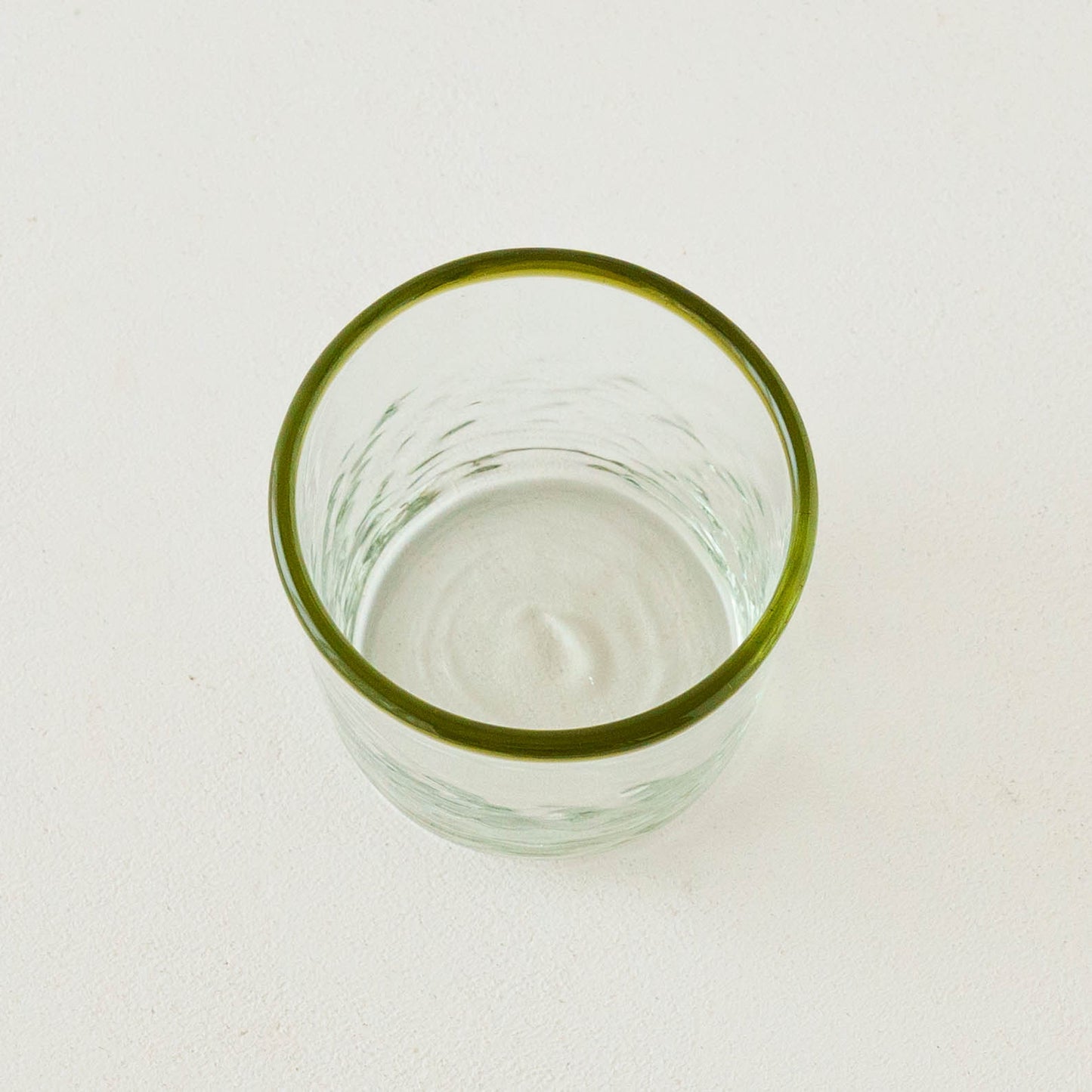 口巻きチマルーグラス　白 x オリーブ｜ニジノハ　平岩愛子