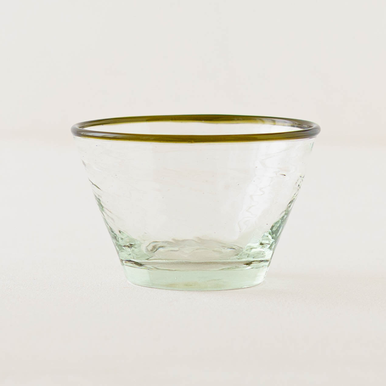 口巻きフリーボウル　小　白 x オリーブ｜ニジノハ　平岩愛子