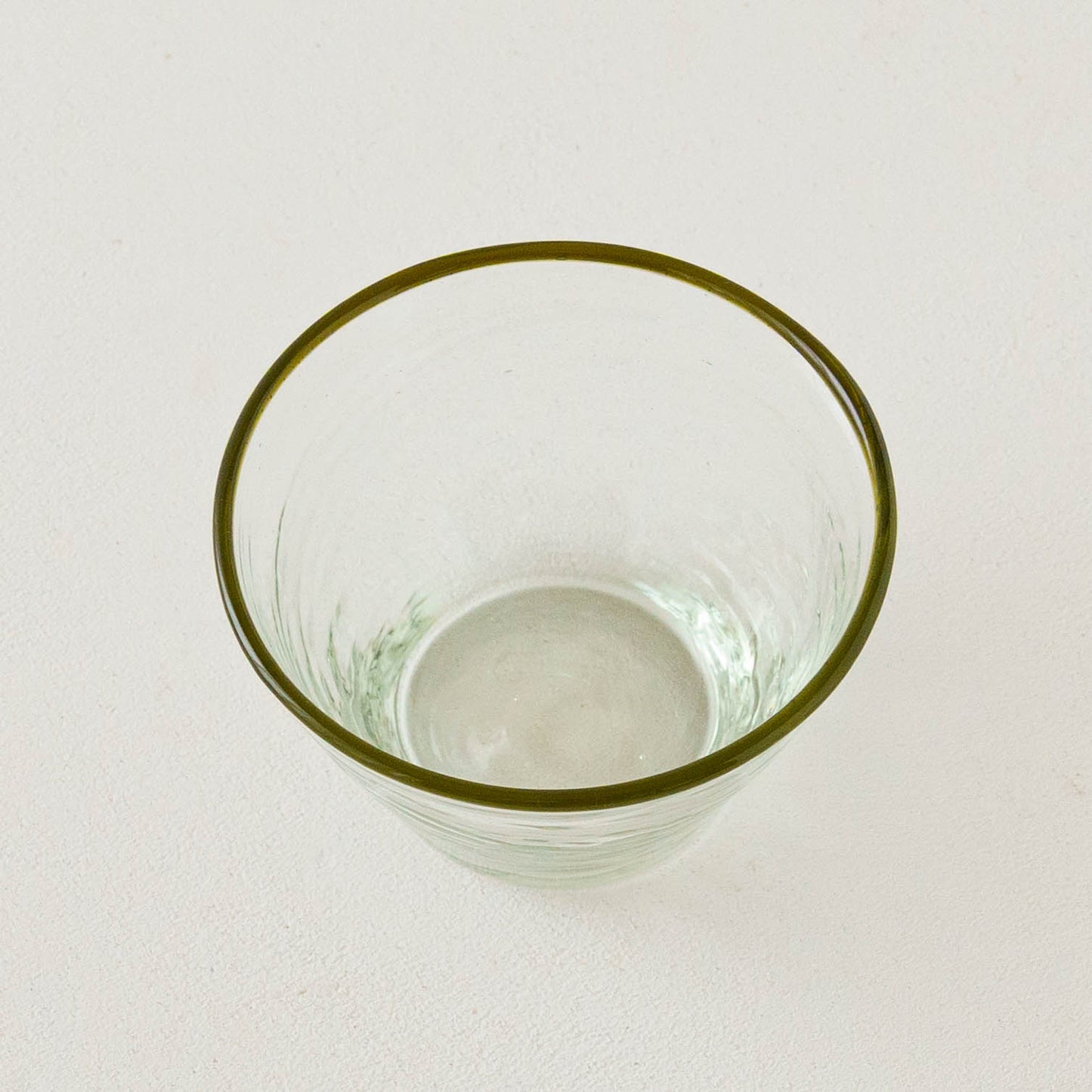 口巻きフリーボウル　小　白 x オリーブ｜ニジノハ　平岩愛子