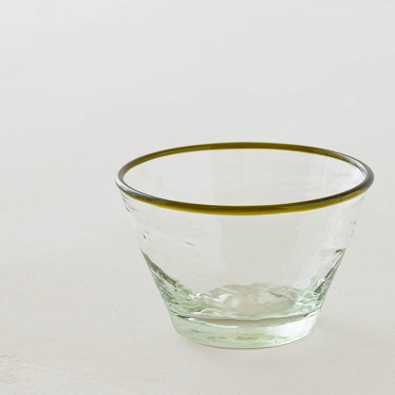 口巻きフリーボウル　小　白 x オリーブ｜ニジノハ　平岩愛子