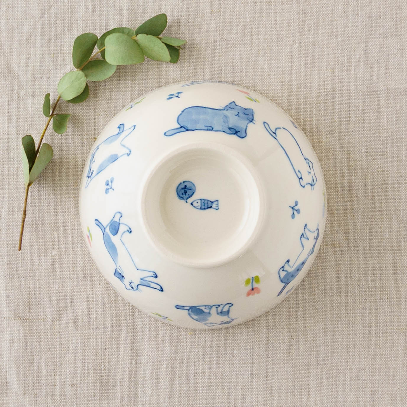 お茶碗　猫たち｜喜多代京子