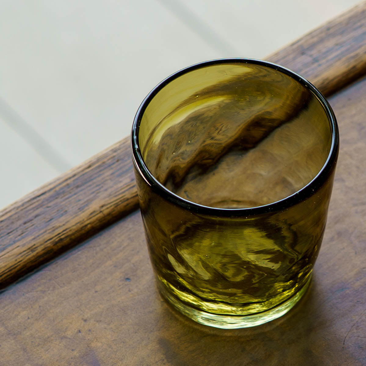 ストレートタンブラー　ワイド　オリーブ｜ニジノハ　平岩愛子