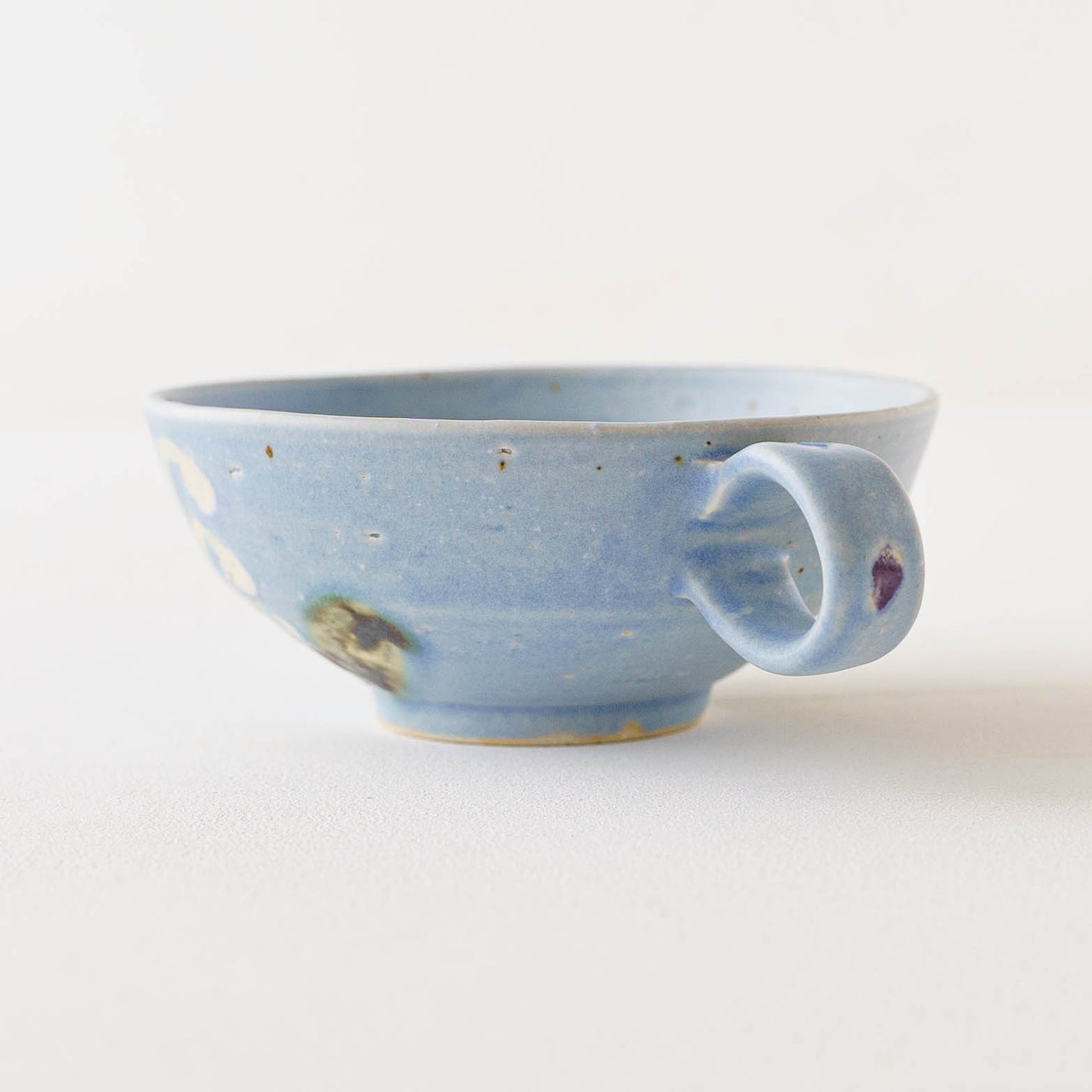 Flower soup mug blue B | Yukiko Nagahama (Yabukarabou)