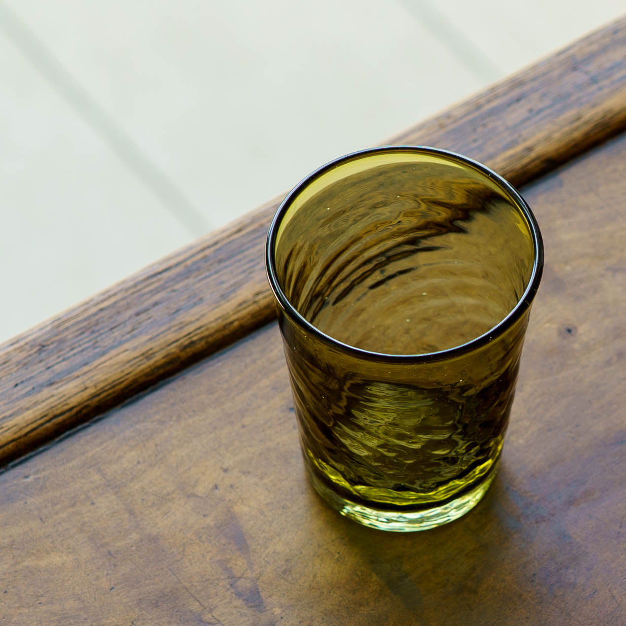 ストレートタンブラー　小　オリーブ｜ニジノハ　平岩愛子