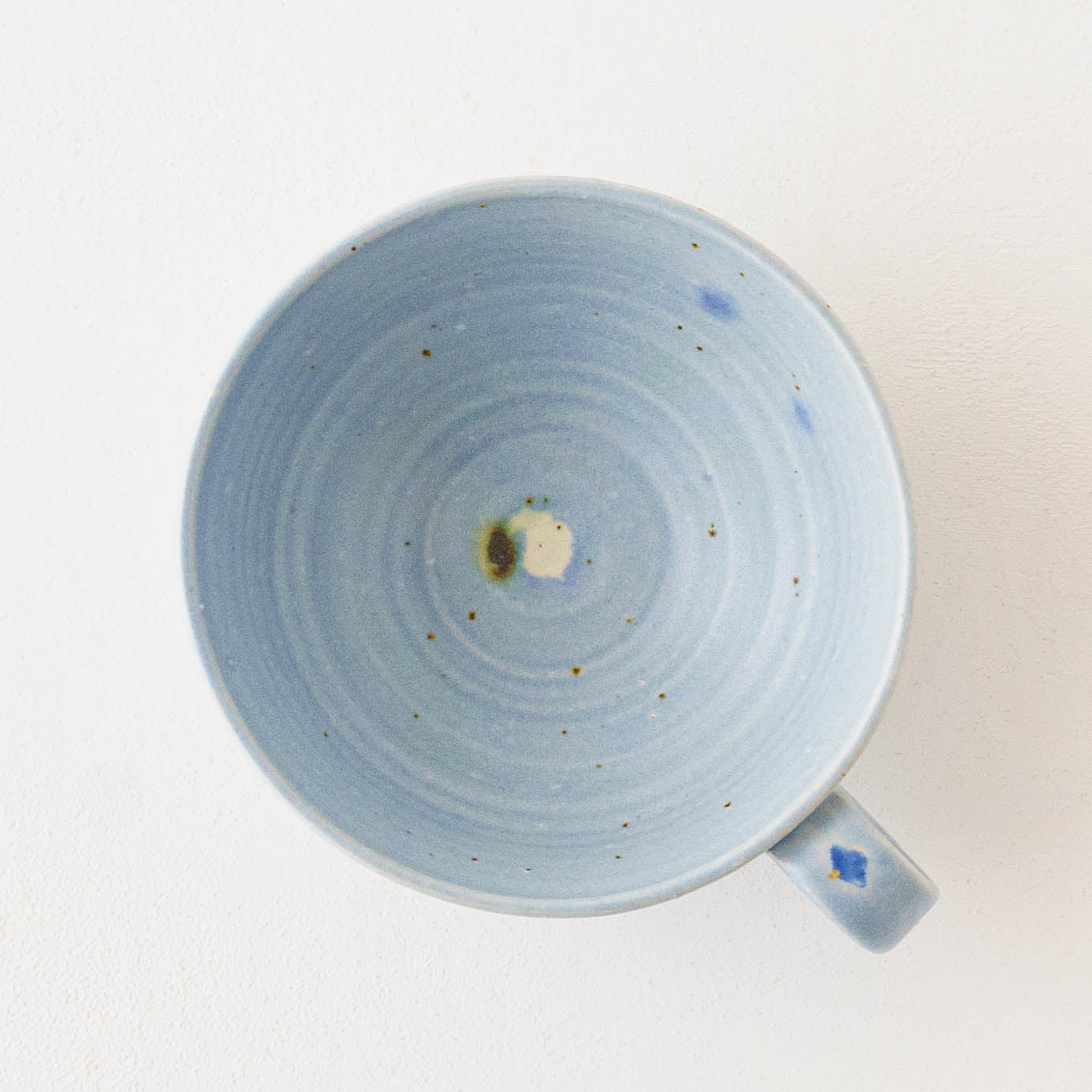 Flower soup mug blue B | Yukiko Nagahama (Yabukarabou)