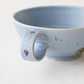 Flower soup mug blue B | Yukiko Nagahama (Yabukarabou)