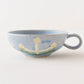 Flower soup mug blue A | Yukiko Nagahama (Yabukarabou)