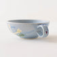 Flower soup mug blue A | Yukiko Nagahama (Yabukarabou)