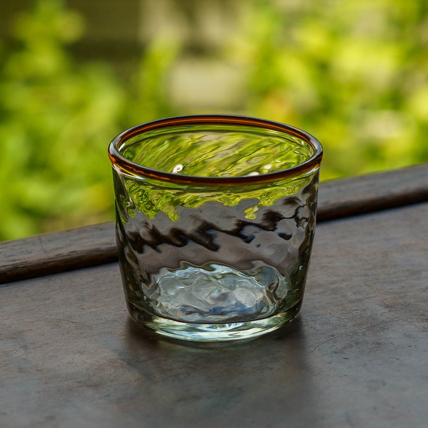 口巻きチマルーグラス　白 x 茶｜ニジノハ　平岩愛子