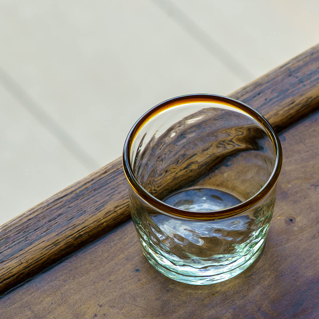 口巻きチマルーグラス　白 x 茶｜ニジノハ　平岩愛子