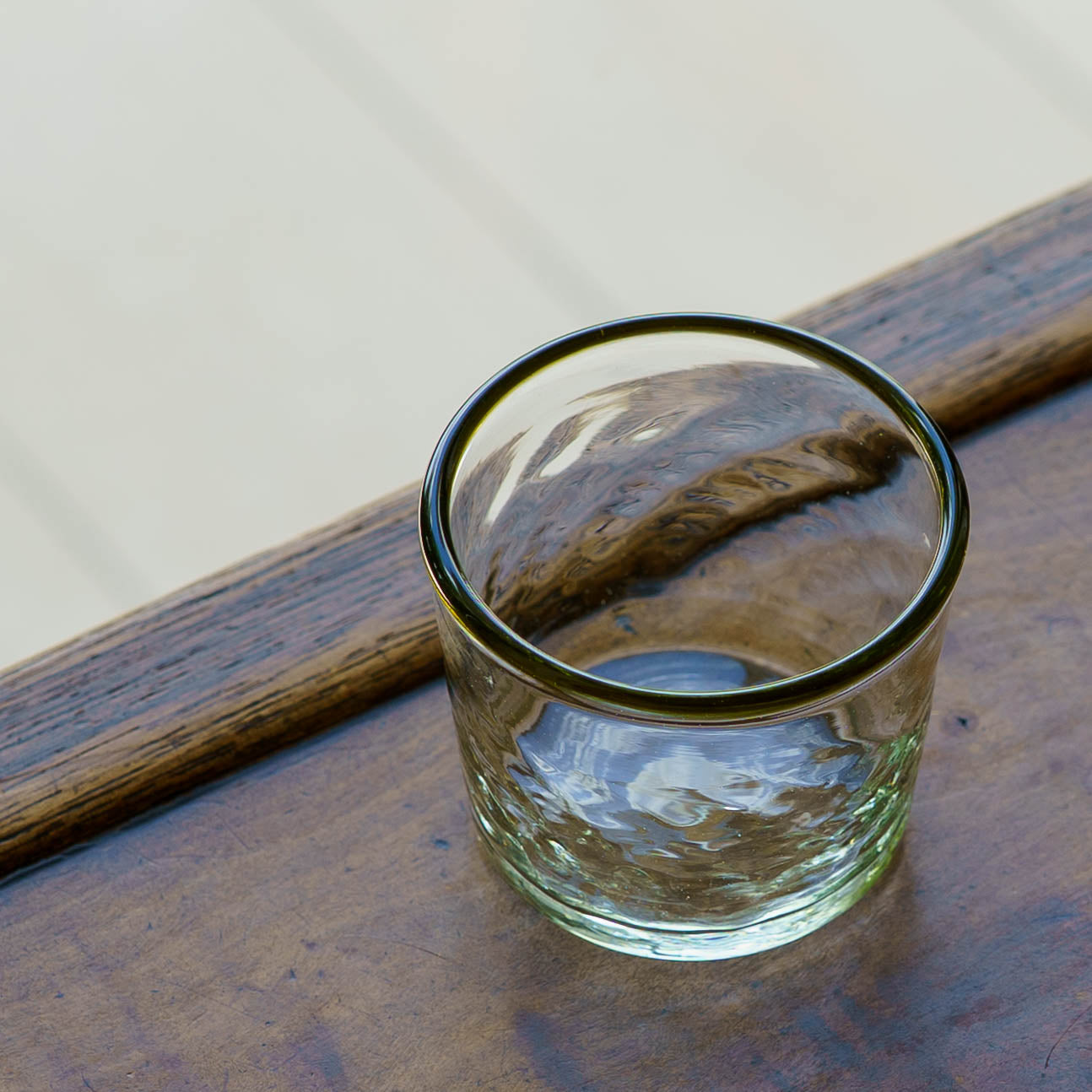 口巻きチマルーグラス　白 x オリーブ｜ニジノハ　平岩愛子