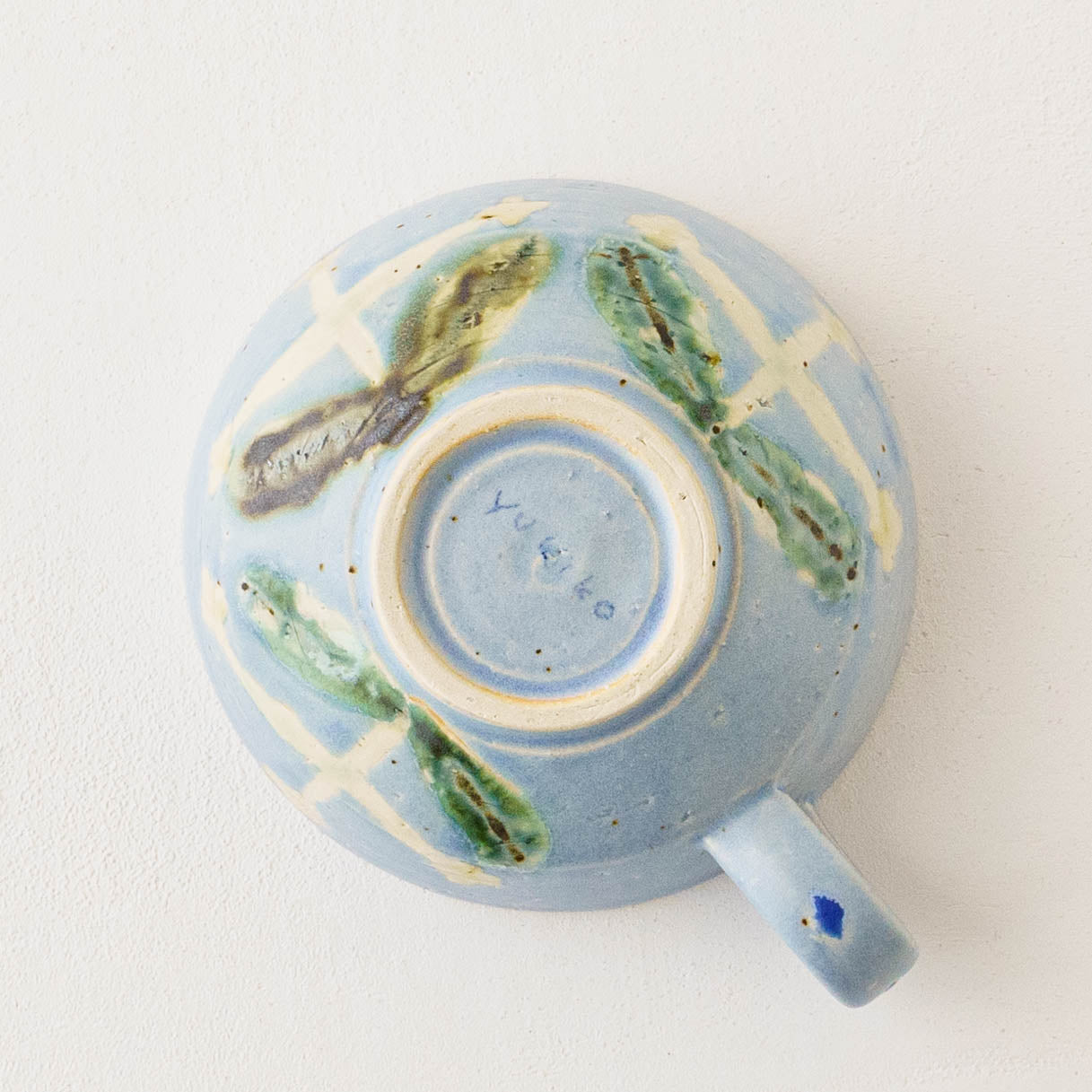 Flower soup mug blue A | Yukiko Nagahama (Yabukarabou)