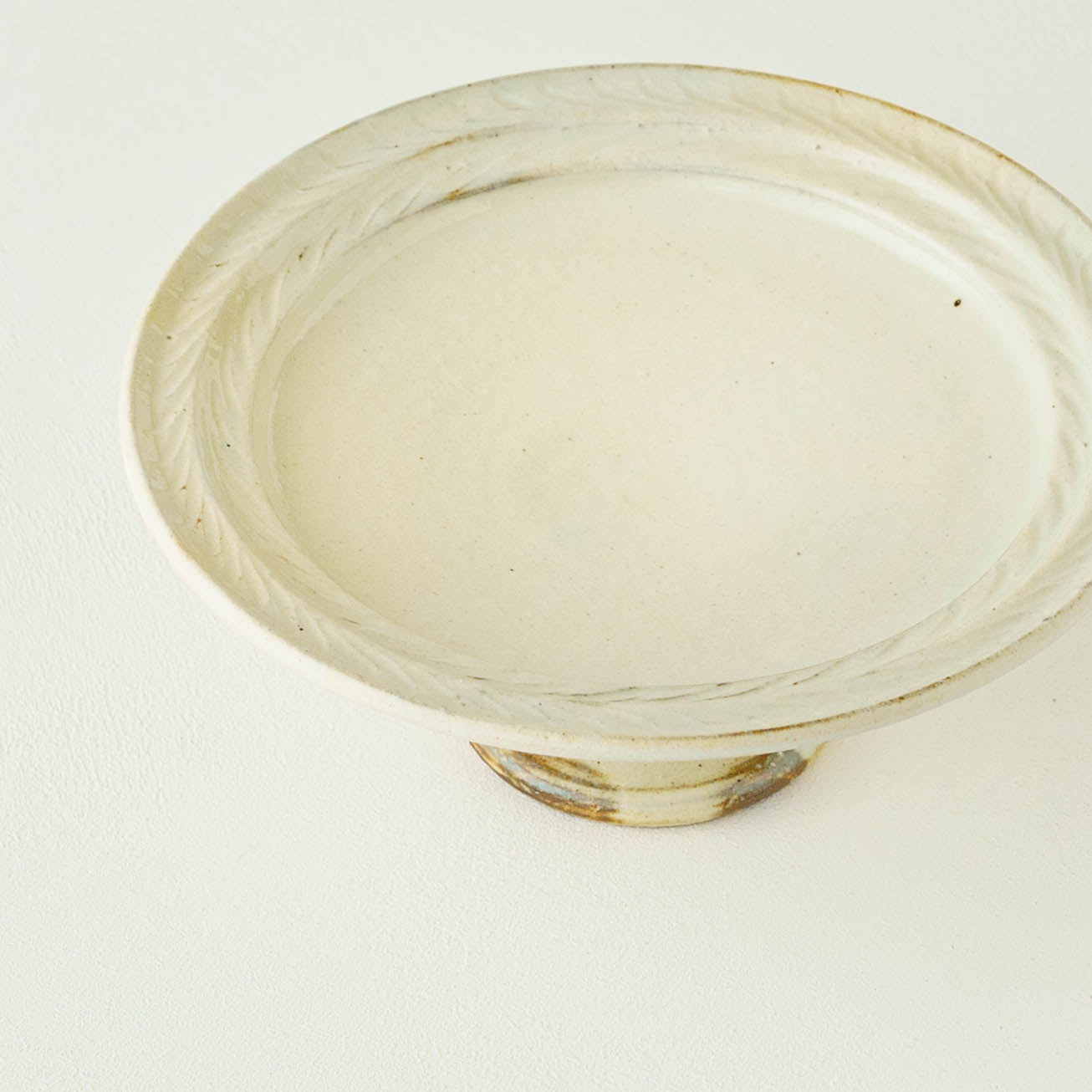 古谷製陶所 古谷浩一 鉄散 リーフコンポート皿 18cm｜鎌倉山 和食器