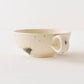 Flower soup mug white B | Yukiko Nagahama (Yabukarabou)