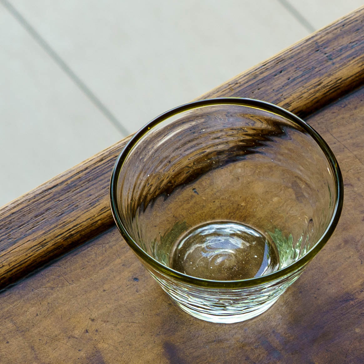 口巻きフリーボウル　小　白 x オリーブ｜ニジノハ　平岩愛子