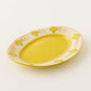 Oval plate yellow flower M | Asako Okamura