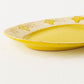 Oval plate yellow flower M | Asako Okamura