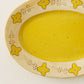 Oval plate yellow flower M | Asako Okamura