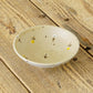Flat bowl flower light brown x light blue | Harada Haruko