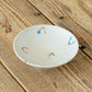 Flat bowl cherry white x light blue | Harada Haruko
