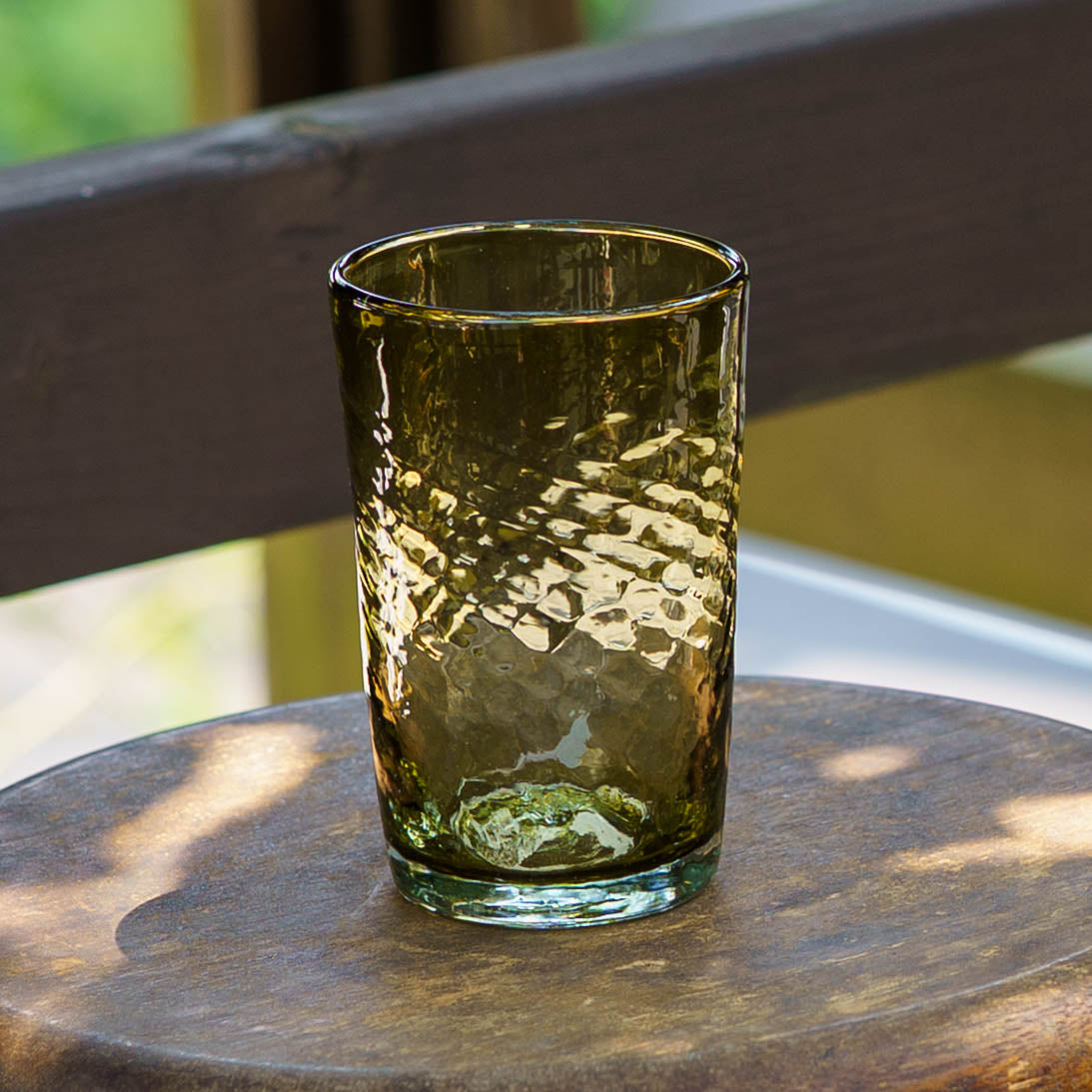 ストレートタンブラー　中　オリーブ｜ニジノハ　平岩愛子