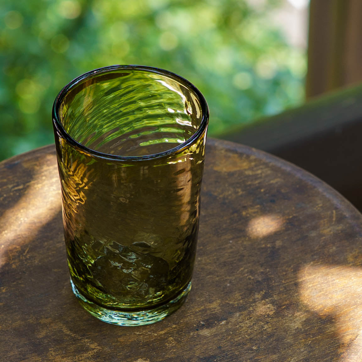 ストレートタンブラー　中　オリーブ｜ニジノハ　平岩愛子