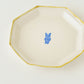 Large octagonal plate, bear design | Toshiyuki Haramura