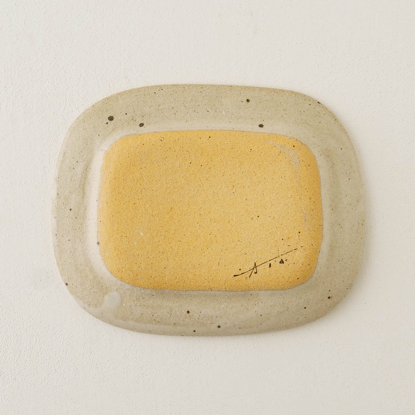 Round square plate M | Asako Okamura