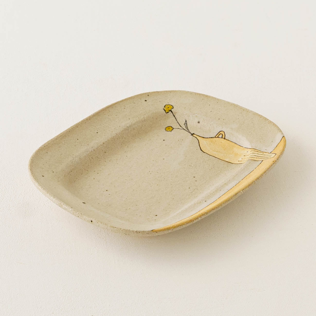 Round square plate M | Asako Okamura