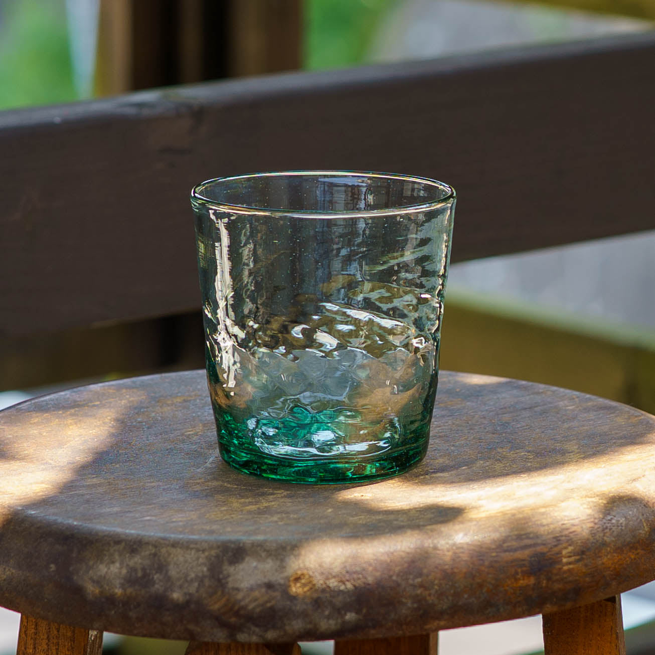 ストレートタンブラー　ワイド　浅葱｜ニジノハ　平岩愛子