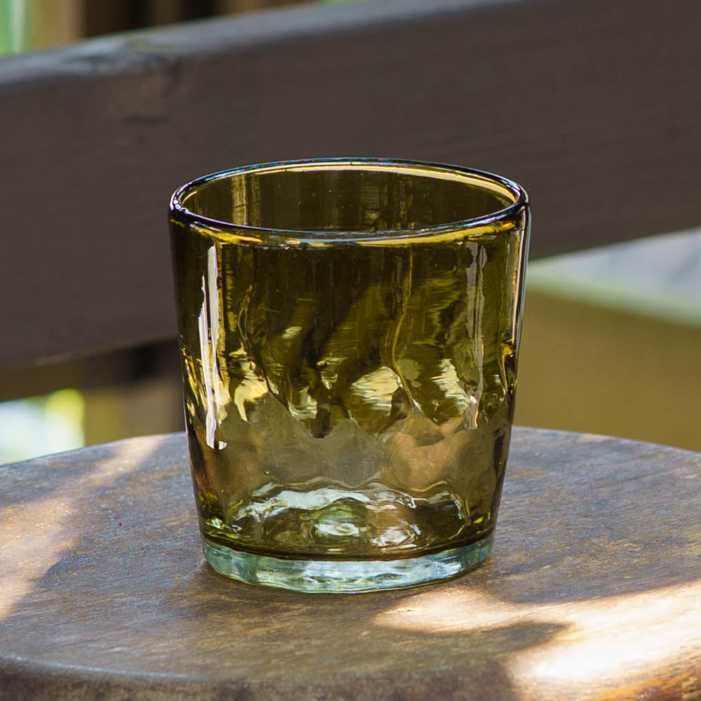 ストレートタンブラー　ワイド　オリーブ｜ニジノハ　平岩愛子