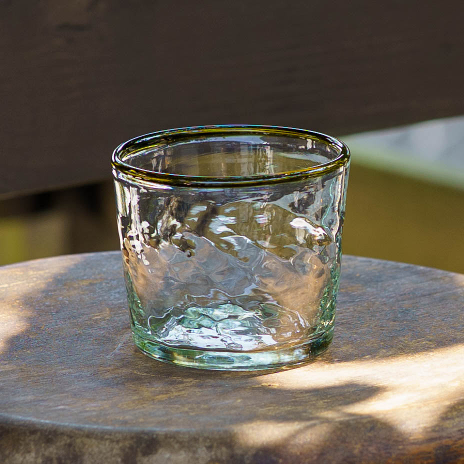 口巻きチマルーグラス　白 x オリーブ｜ニジノハ　平岩愛子