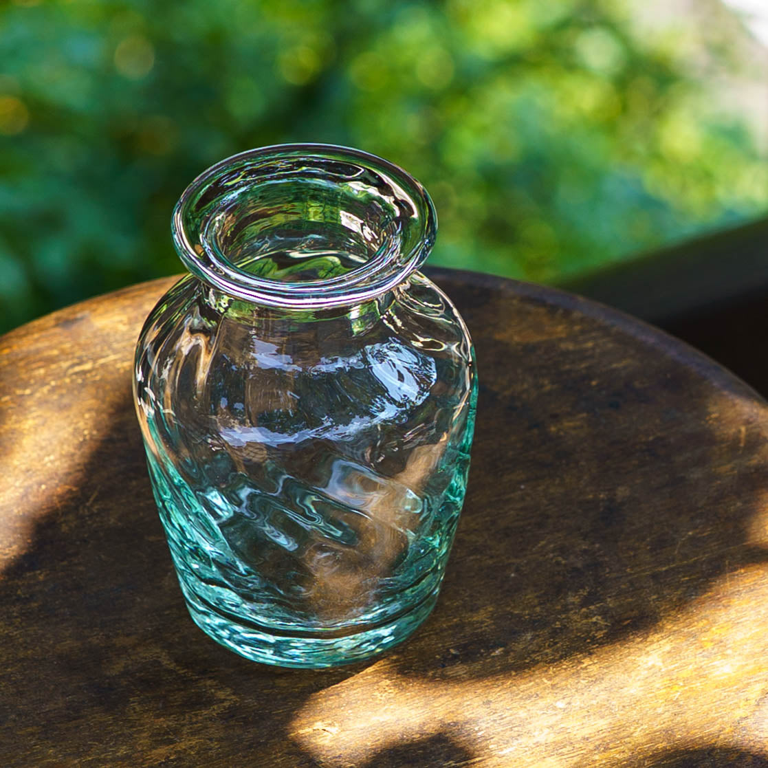 Kodama GLASS コダマ ガラス 花瓶 ベース ピンク ブルー 可愛い 透明