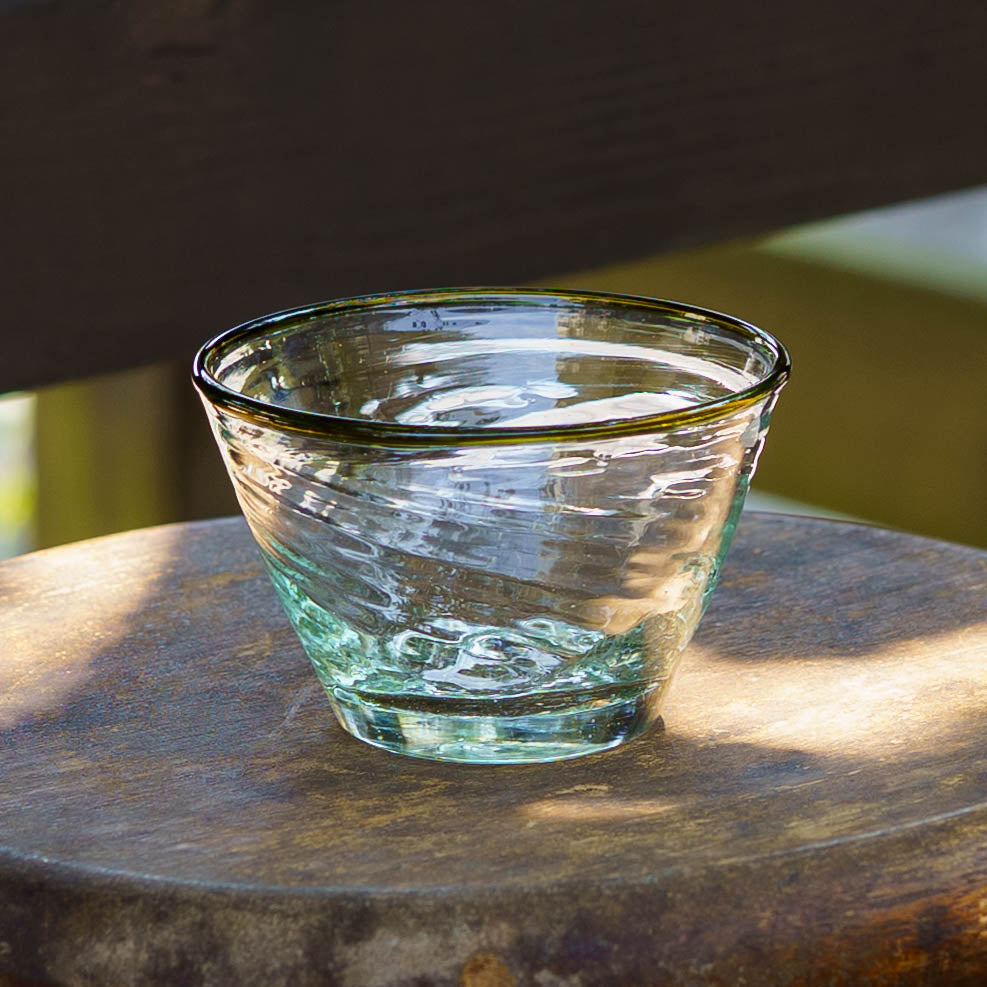 口巻きフリーボウル　小　白 x オリーブ｜ニジノハ　平岩愛子