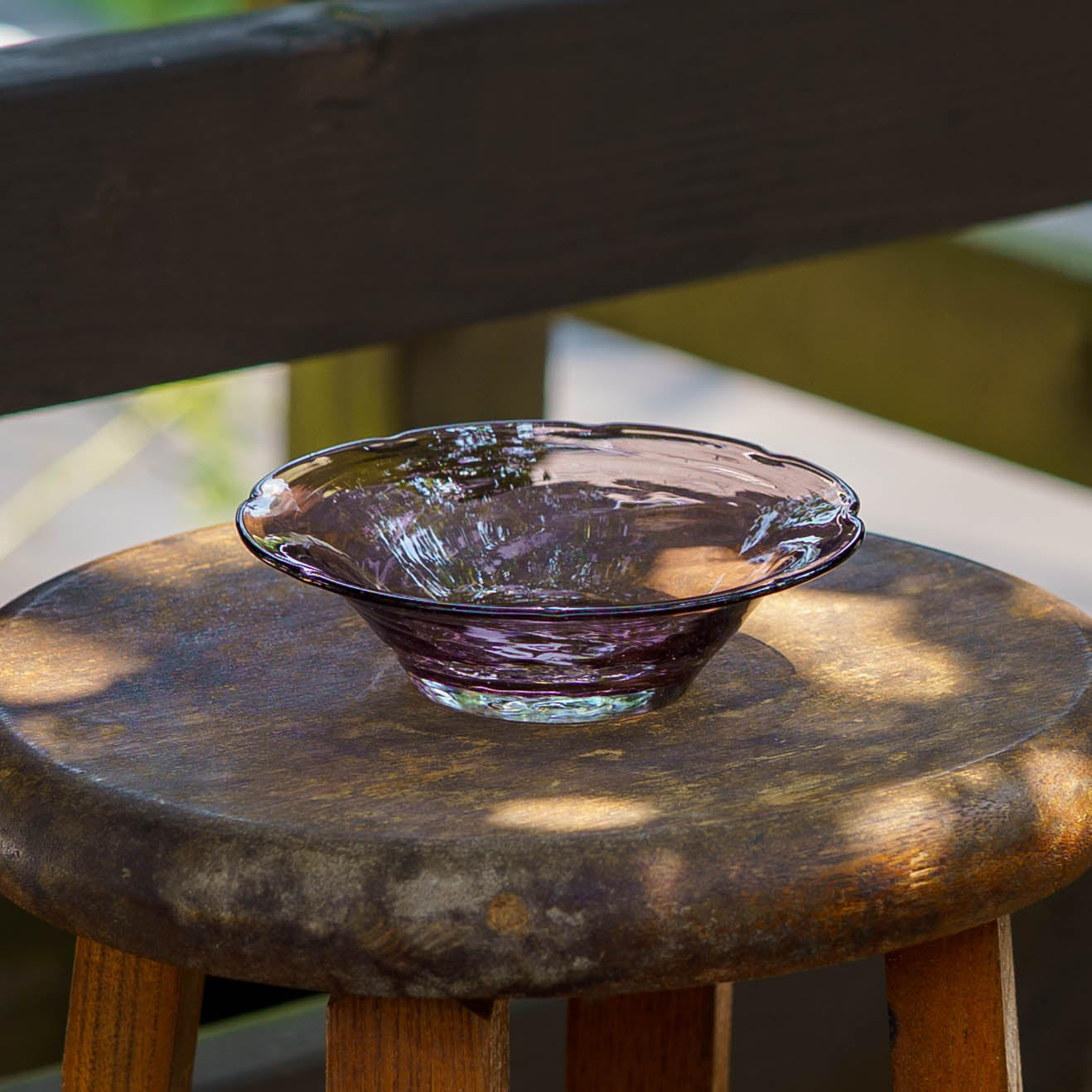 花形小皿　紫｜ニジノハ　平岩愛子